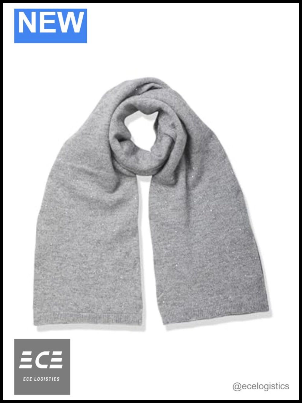 Split Stretchy Soft Sequin Scarf Cold Weather Fall Accessory